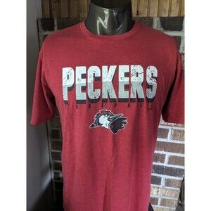 Peckers Baseball Red Soft T-shirt  Size Medium